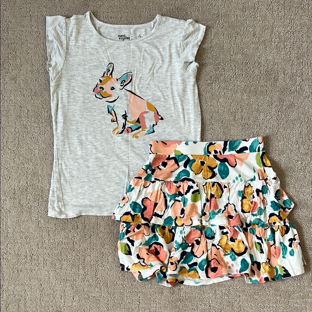 Kids Matching Set - Gray and Multicolor